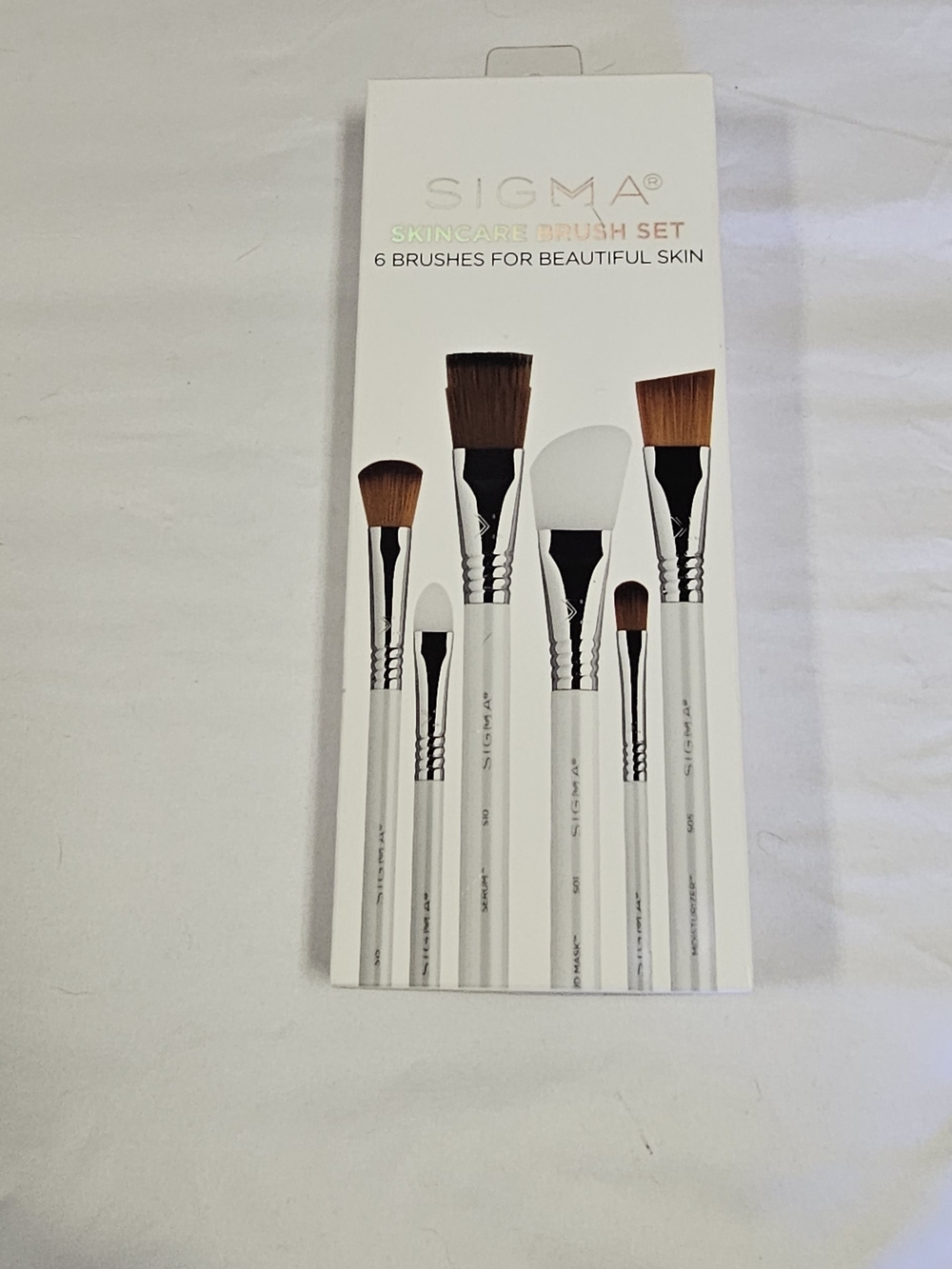 Sigma Skincare Brush Set - White Handles